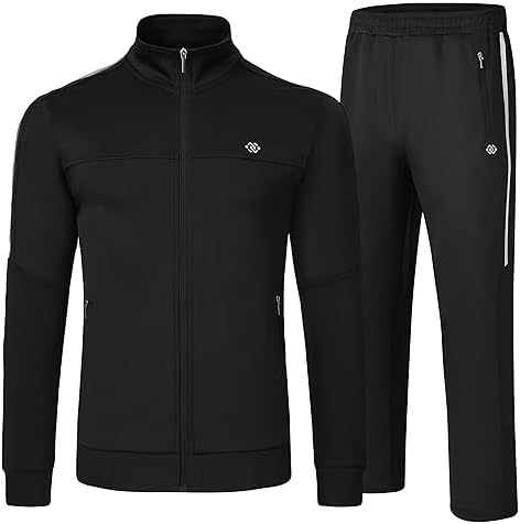 メンズウェア MIW GOLF TRACK JACKET TRACK PANTS black MoFiz Men's Tracksuit Long Sleeve Casual Sports Athletic